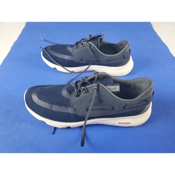 Sperry Men\'s 7 Seas 3-Eye Casual Shoes Navy Blue Sts24363 Size 8 Medium EUC main image 11